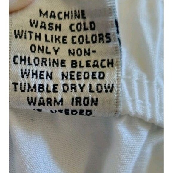 Jenny Buchanan Pants Size 16 White Cotton Capri Pockets - Picture 8 of 8